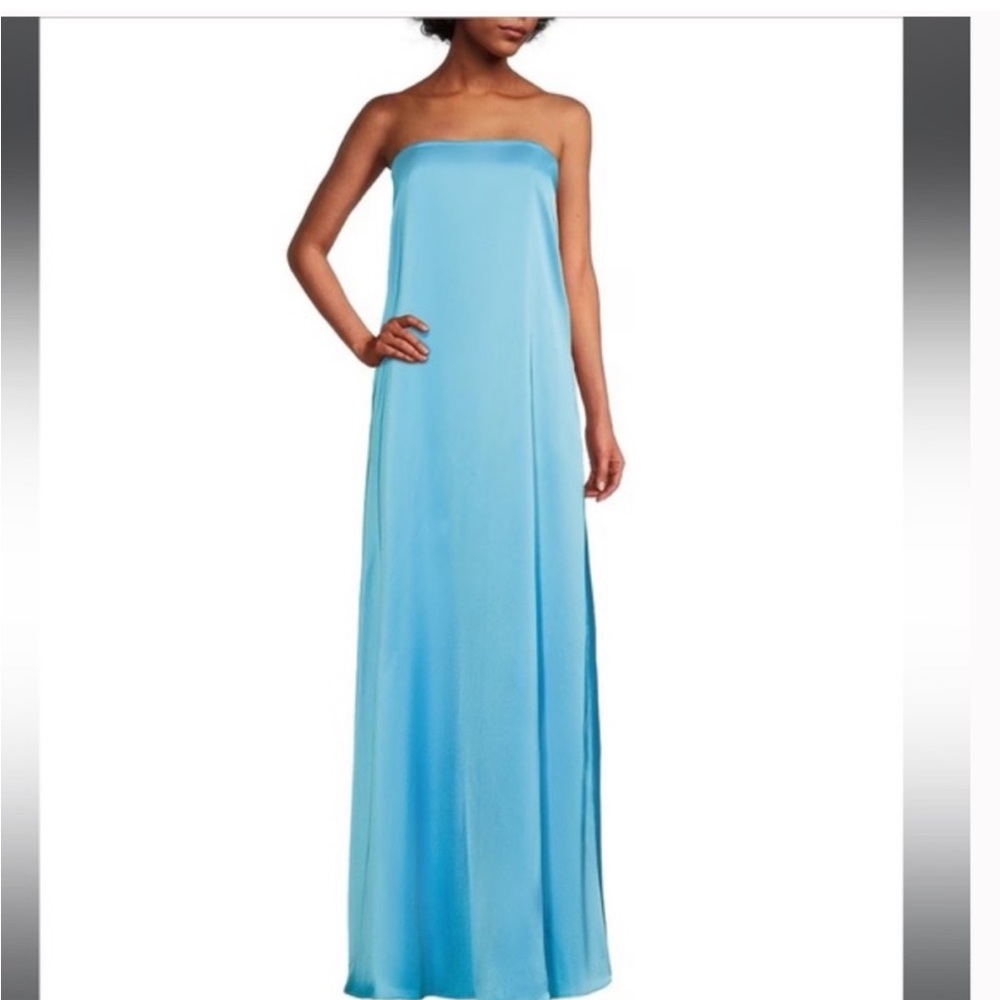 ANTONIO MELANI Strapless Blue Dress